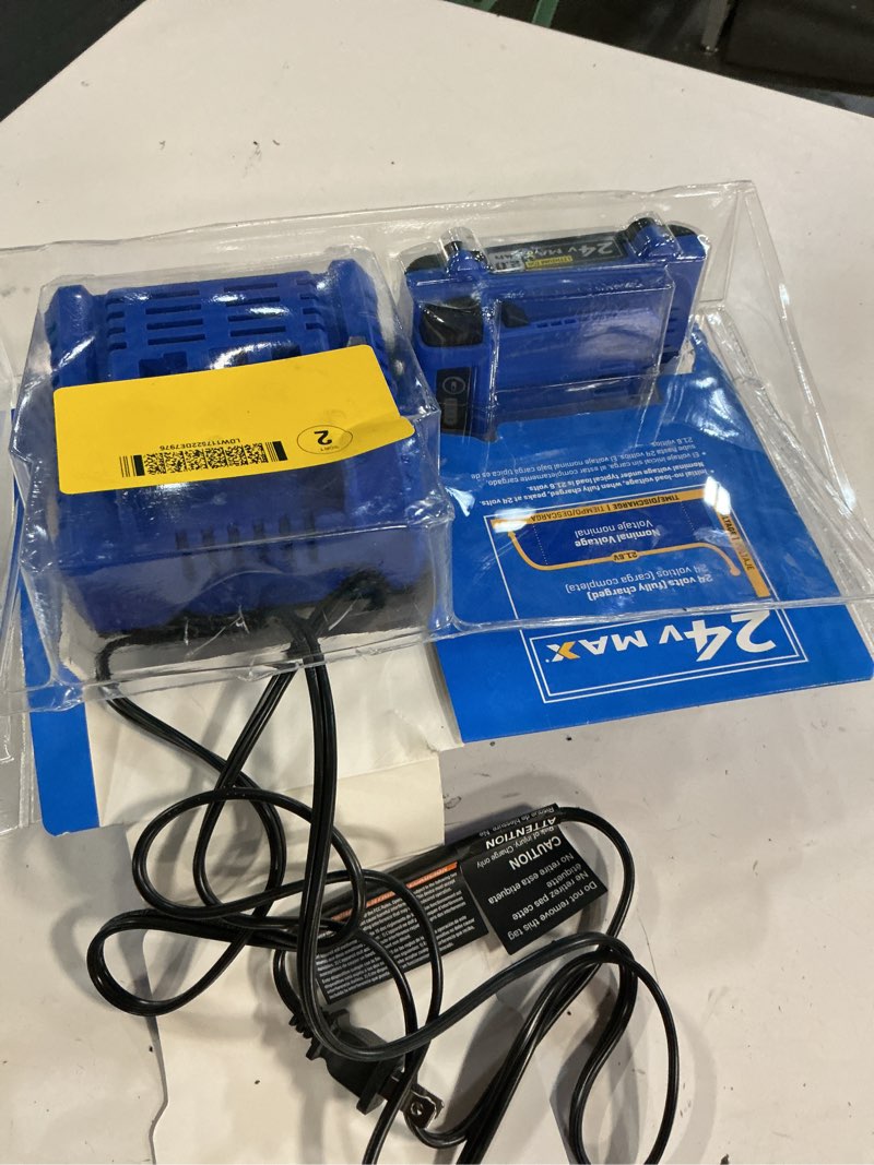Condition photo showing Good Condition for kobalt 24 -volt 1 -pack lithium-ion ( 2 ah battery and charger )