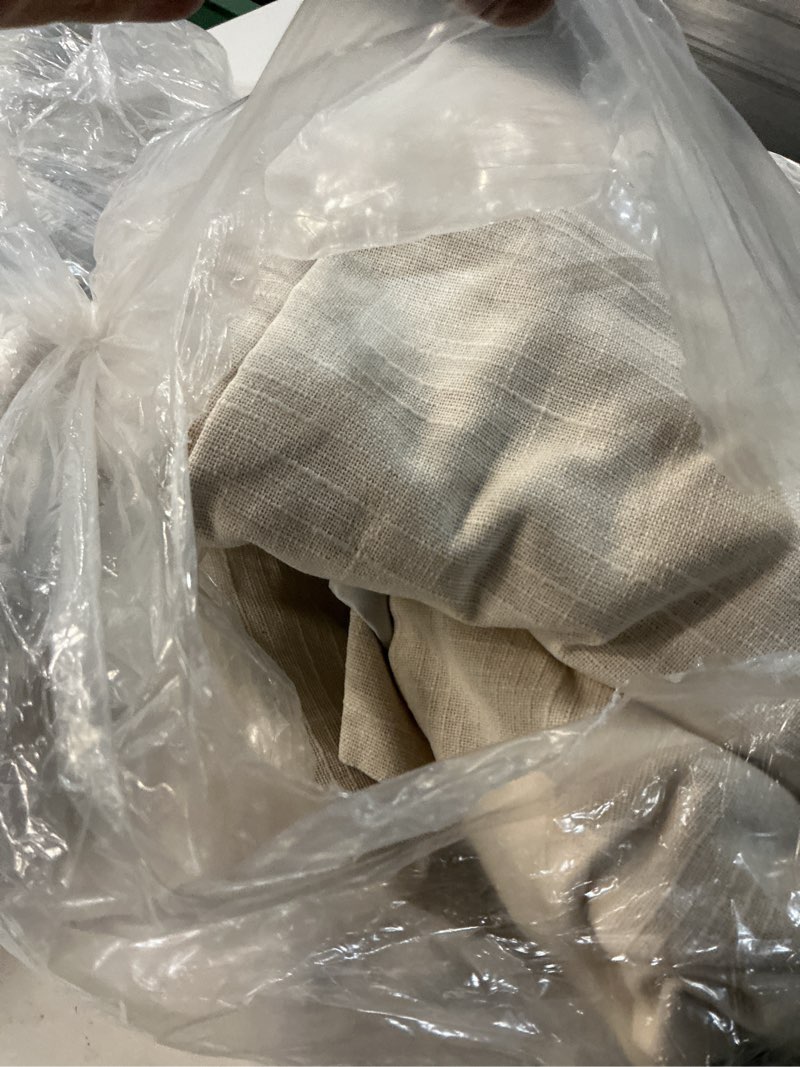 Condition photo showing Good Condition for cotton slub room darkening curtain, 48x108, natural