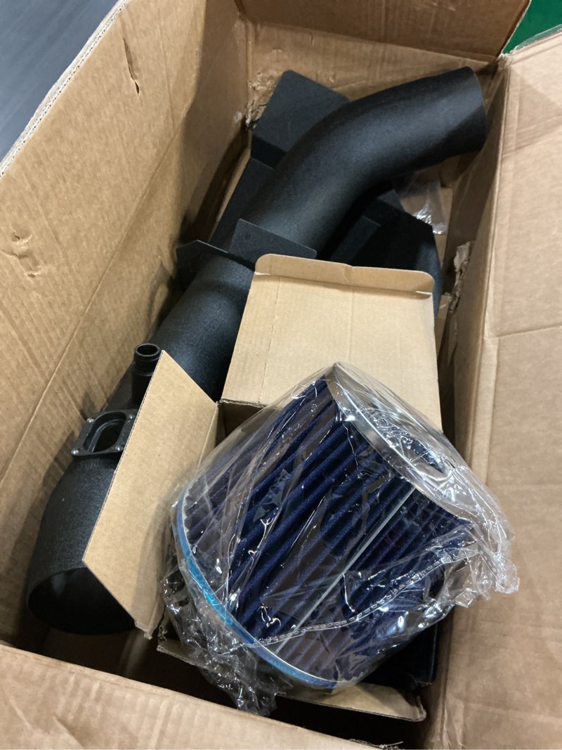 Condition photo showing Good Condition for (filter blue)kax 3.75\"cold air intake kit system + heat shield compatible with 77-3101kp 2017-2019 2500/3500hd 6.6l, high performance,red red 2017-2019 chevrolet silverado 2500 hd 6.6t