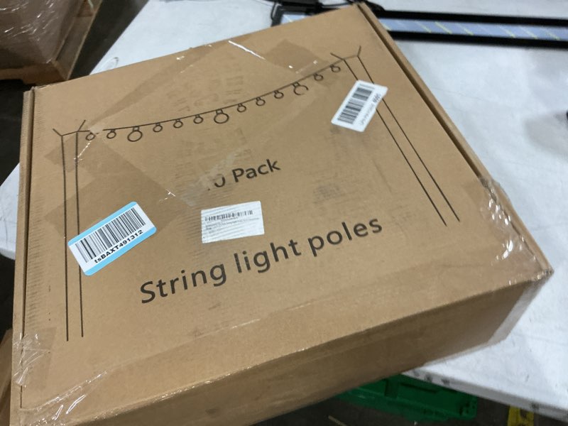 Condition photo showing New/Like New for letianpai 10 pack string light poles,10 ft metal poles with fork for outdoor string lights,outdoor light poles with fork,poles/post/stand for outside 10 pack 10ft