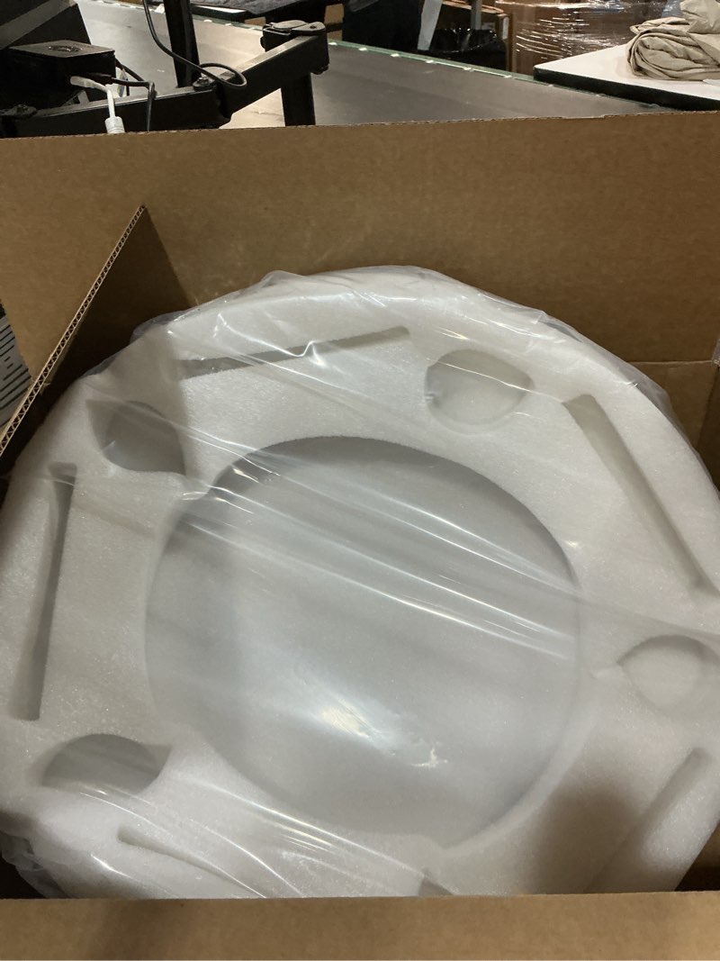 Condition photo showing New/Like New for qinyoung large floating drink holder, white floating refreshment table tray compartment, portable pool tray for swimming pool accessories hot tub beach and party decor (round five hole)
