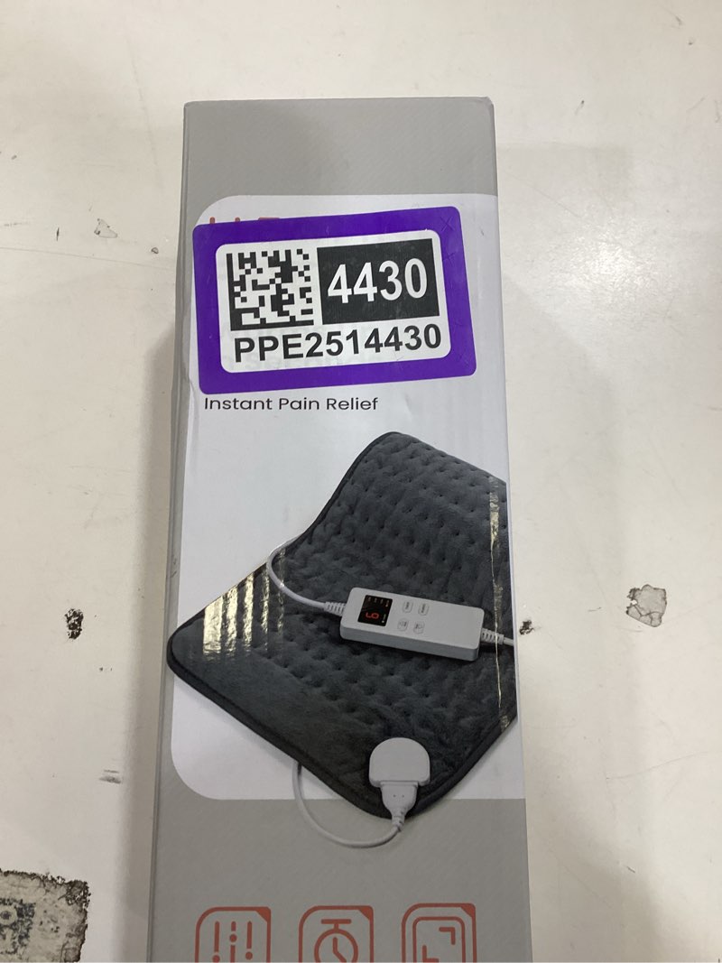 Condition photo showing Good Condition for Heating Pads for Back Neck Shoulder Pain, Electric Heating Pad Auto Shut Off, Fast Heat, Large Heating Pad Christmas Gifts for Women Men, Birthday Gifts for Mom Dad (Blue) Blue 12" x 24"