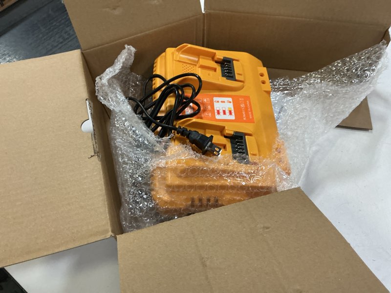 Condition photo showing Good Condition for DCB102 20V MAX Battery Charger Replacement for Dewalt Battery Charger, 2 Port Charger Compatible with Dewalt 12V-20V Batteries DCB102-Yellow