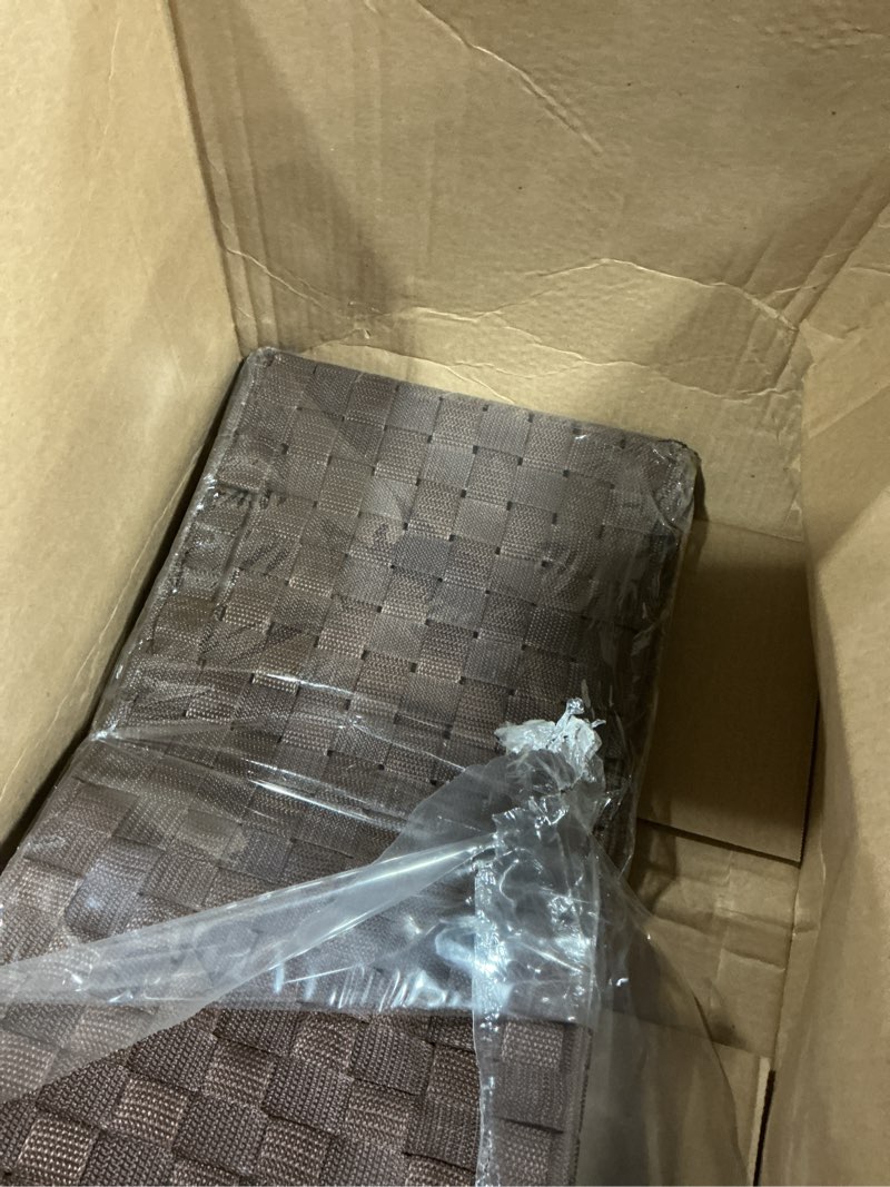 Condition photo showing Good Condition for woven strap storage tote basket