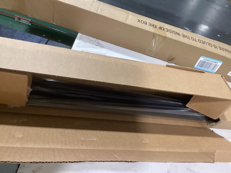 Condition photo showing Good Condition for Ivilon Drapery Treatment Window Curtain Rod - Square Design 1 1/8 Rod. 72 to 144 Inch. Black 72 to 144 in.