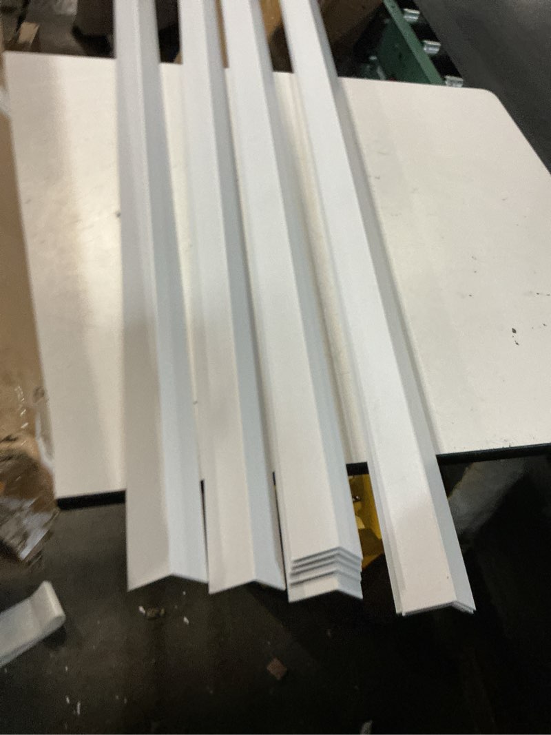 Condition photo showing Good Condition for 12 pcs wall corner protector,45" wall corner molding trim decorative strips, wood grain corner trim for door,window frames,wooden wall edges(white)