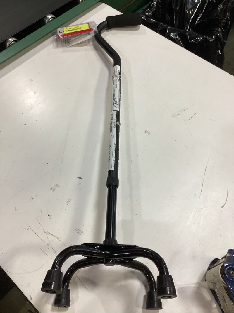 Condition photo showing Good Condition for equate quad walking cane with small base – height adjustable, 300 lb capacity