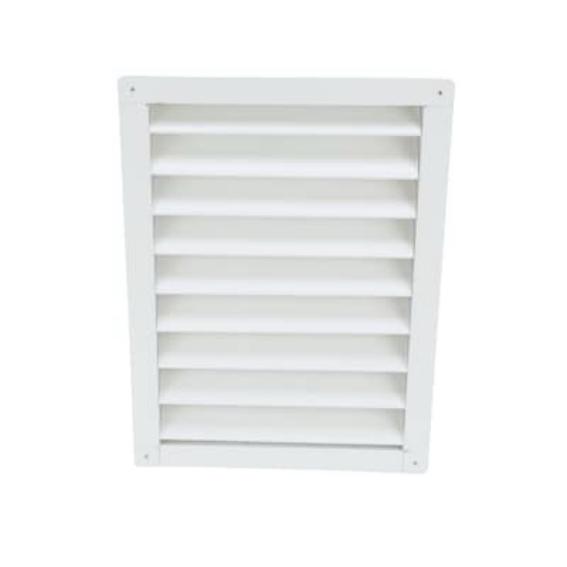 air vent 12-in x 18-in white rectangle aluminum gable louver vent