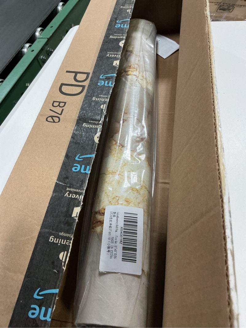 Condition photo showing New/Like New for Color&Geometry Ultra Thin Bath Mat,Non Slip Quick Dry Rugs,Absorbent Marble Bathmat,16"x24",Washable Rubber Mat for Shower Floor,in Front of Bathtub,Bathroom Decor,Gold-Veined White Marble-Patterned 16"x24" Gold-veined White Marble