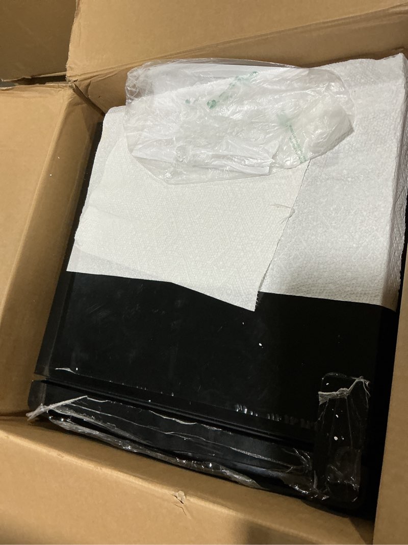 Condition photo showing As Is for newbulig mini fridge with freezer 3.2 cu.ft small refrigerator for office, dorm, small fridge with adjustable thermostat, energy saving, singel door, black black 31.4"*18"*17.5"