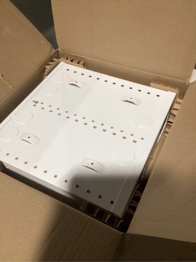 Condition photo showing Good Condition for Legrand - OnQ 14 Inch Cable Management, Structured Media Box, In-Wall Enclosure, no cover, Glossy White, EN1480 14 inch Enclosure ONLY