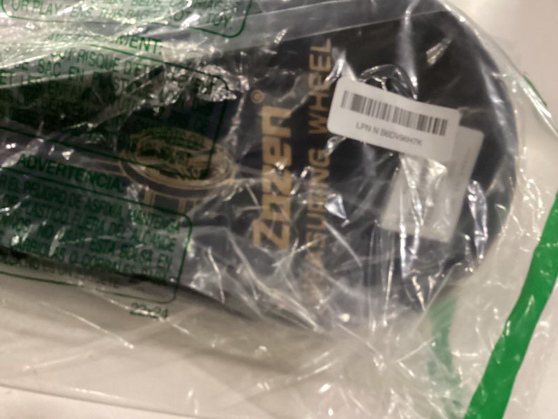 Condition photo showing As Is for Zozen Measuring Wheel in Feet and Inches, 6-inch Measure Wheel - Telescopic/Mechanical/One Key to Reset/Starting Point Arrow and Cloth Carrying Bag, Measurement Up to 10,000Ft. 6'' Wheel