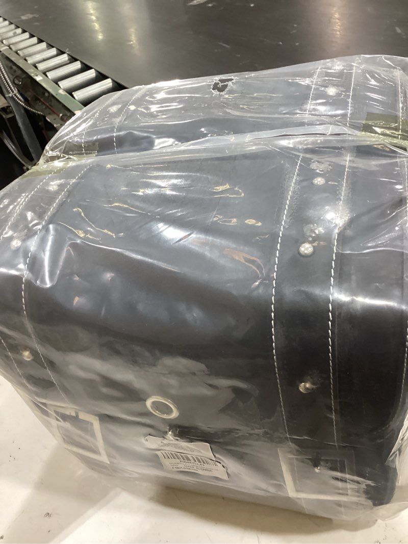 Condition photo showing Good Condition for kemimoto pu leather 20l motorcycle saddlebags with cup holder throw over | fit for sportster softail dyna rebel shadow, dry/wet separation, excellent stability, black side saddle bags