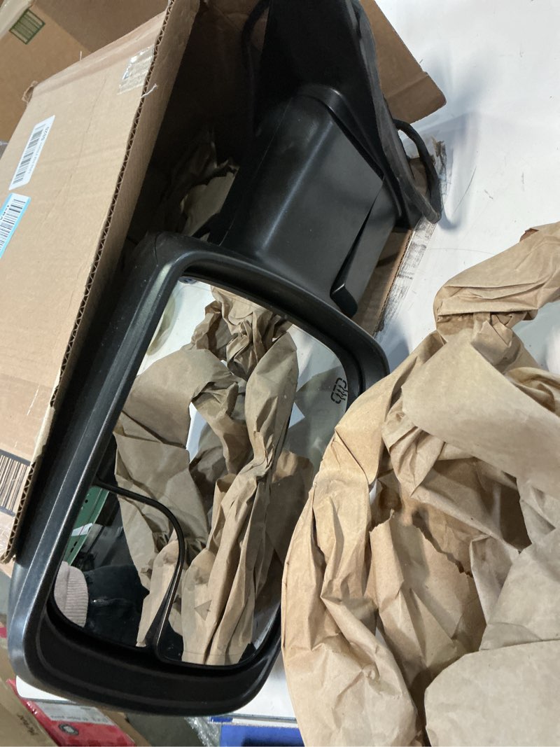 Condition photo showing Good Condition for JDMSPEED Left Driver Side Door Mirror Compatible with 2019-2025 Ram 1500 with Power Folding Heated Power Glass Turn Signal Temp Sensor Blind Spot Detection Textured Black(15Pin) L-15Pin