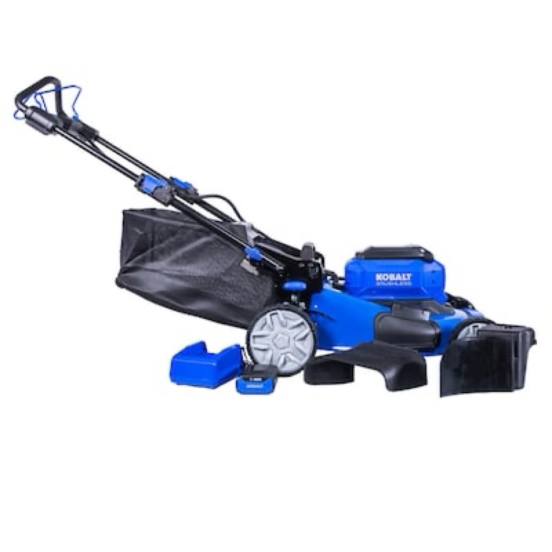 kobalt gen4 40-volt, 20-in self propelled battery walk mower with (1) 6 ah battery included