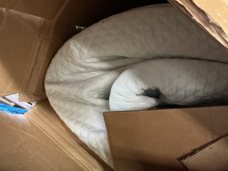 Condition photo showing As Is for 2 inch Memory Foam Mattress Topper - King Size Pressure Relief Foam Mattress Topper with Removable &