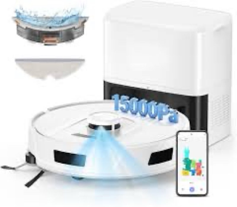 twotoo robot vacuum and mop 15 000pa,robot vacuum cleaner 90 day self emptying vacuum robot,lidar na