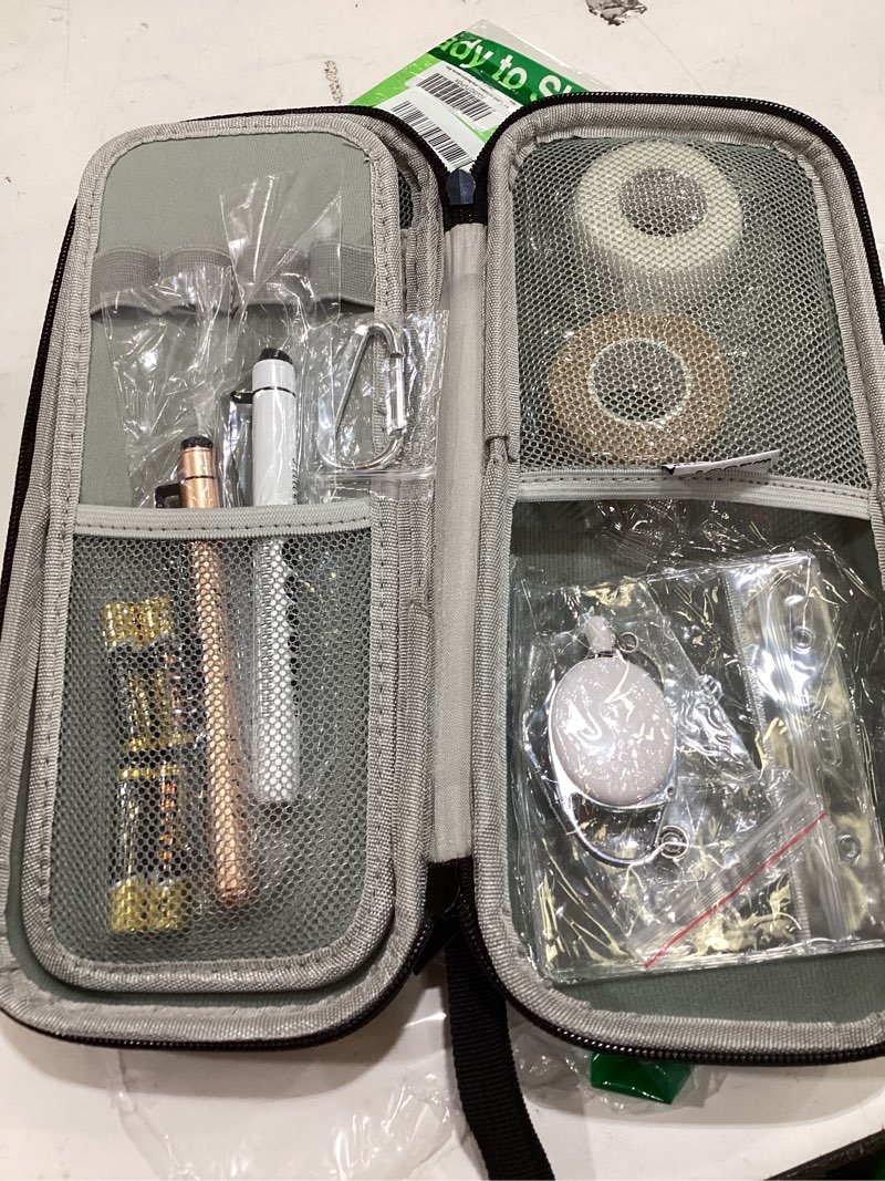 Condition photo showing Good Condition for meuut 15 pcs stethoscope case kits, perfect nurse gift first aid kit with stethoscope case, medical scissor, penlights with batteries, bandage wraps, badge holders, nurse accessories for nurses pu_grey