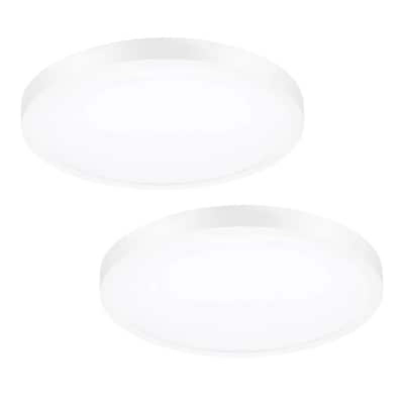 Project Source Edge Light 1 -Light 13-in Matte White Indoor/Outdoor Integrated LED Flush
