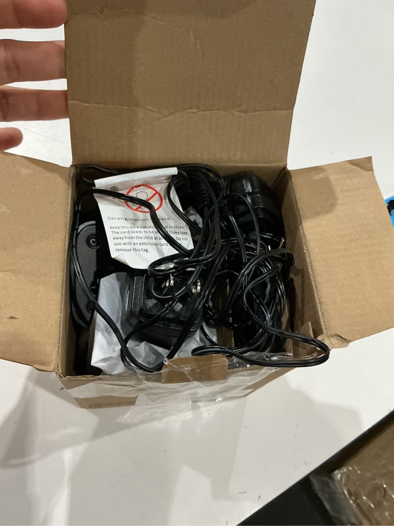 Condition photo showing As Is for video baby monitor with 2 cameras, app connectivity, 1200ft range, vox mode, 2-way talk, night vision, temperature detection, lullabies, sound detection, 2.8" ips screen