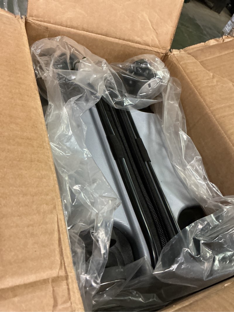 Condition photo showing Good Condition for Samsonite Omni 2 Carry-On Hardside Luggage with 360° Spinner Wheels - Scratch Resistant Hardshell - TSA, Airline-Approved - Expandable Polycarbonate Shell for Lightweight Travel - Artic Silver Carry-On 19-Inch Arctic Silver