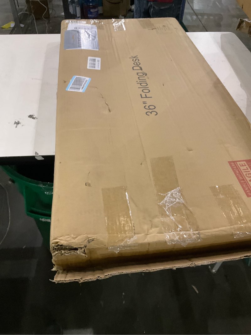 TEMI Small Computer Desk Folding Table - 35.8" Foldable Office Desk, No Assembly, Perfect for Small 