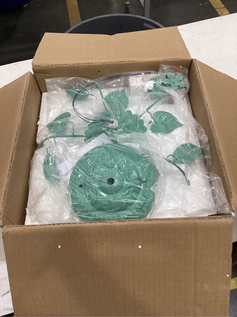 Condition photo showing Good Condition for french glass flower ceiling light fixture green hallway semi flush mount ceiling light nordic modern blue white milk glass close to ceiling light for bathroom farmhouse foyer corridor kitchen