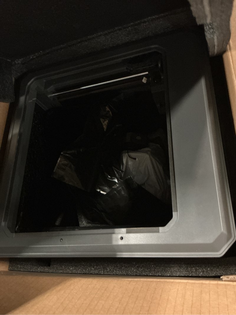 Condition photo showing As Is for elegoo centauri carbon 2 combo multi color 3d printer, corexy 500mm/s high speed multicolor printing with canvas, 1-click full auto leveling and 350°c high-temp nozzle, 256x256x256mm build volume