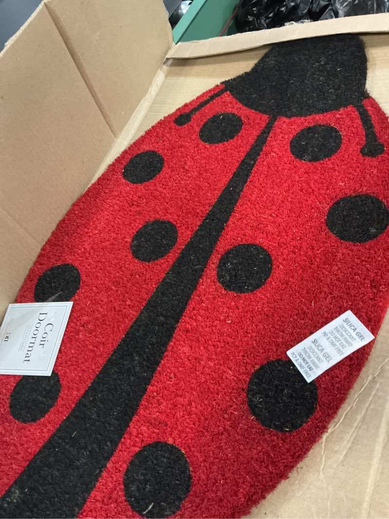 Condition photo showing As Is for dii artichoke variegated recycled yarn rug