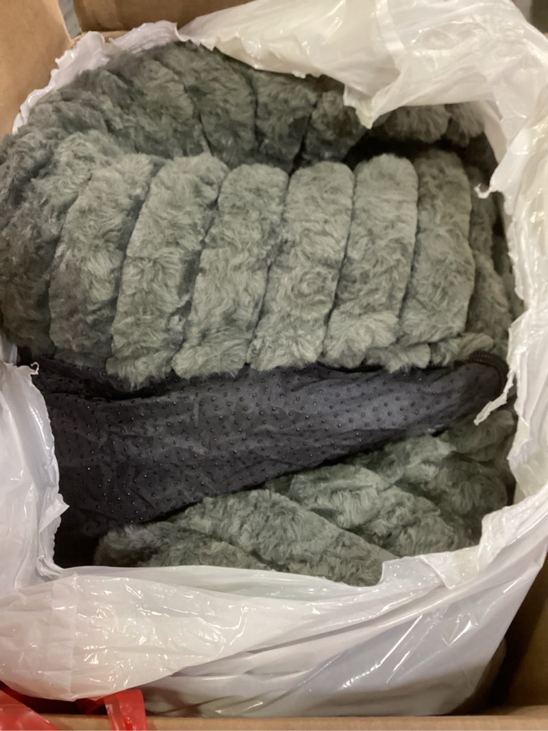 Condition photo showing As Is for Orthopedic Dog Bed for Medium Dogs & Large Dogs - Washable Rectangle Pet Bed with Anti-Slip Bottom, Soft Calming Cat & Puppy Bed for Indoor Pets (35"x25"x8", Grey) Grey 35.0"L x 25.0"W x 8.0"Th