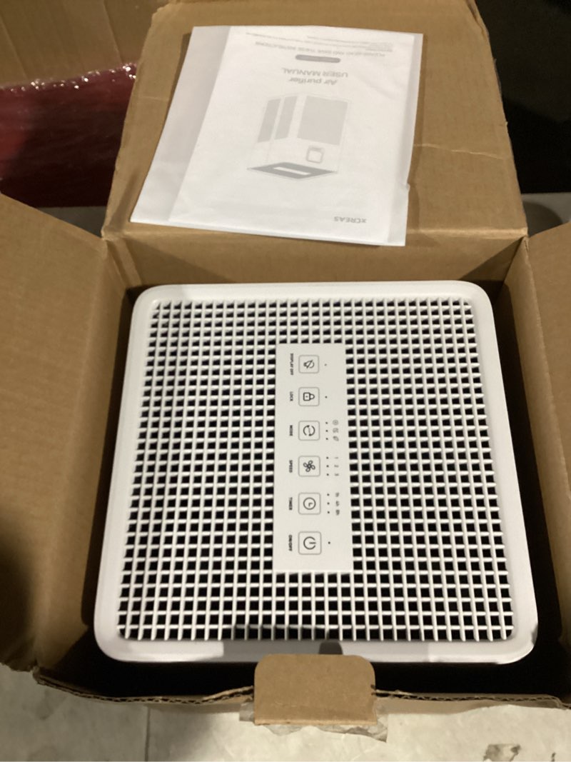Condition photo showing Good Condition for Air purifier for Home Bedroom Up to 1937ft², HEPA 13 Air Filter with Washable Coarse Filter for Pets Pollen Odor, Eco/Auto/Sleep Mode Air Purifier with Essential Oil Diffuser Touch Control