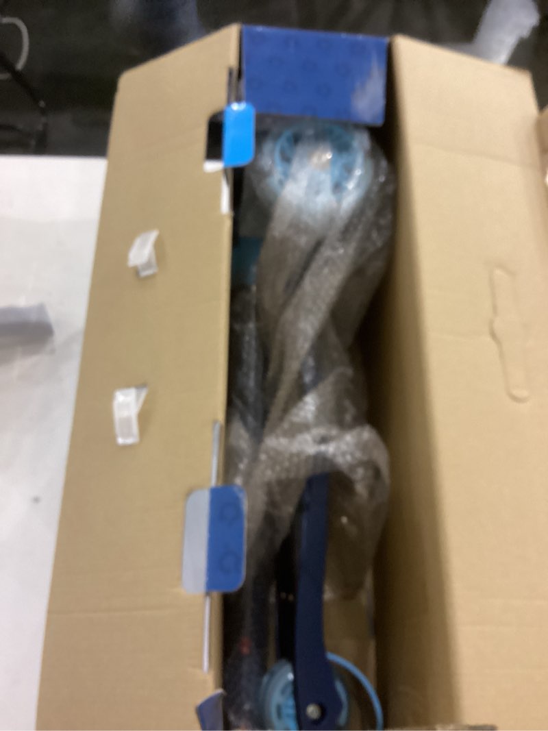 Condition photo showing As Is for Dribbl 3-Wheel Kids Scooter - Lean-to-Steer Technology, Adjustable Height Handlebar, Wide Anti-Slip Deck, Scooter for Boys & Girls Ages 3+, Child Safety Approved, Support Riders Up to 165 lbs, Blue