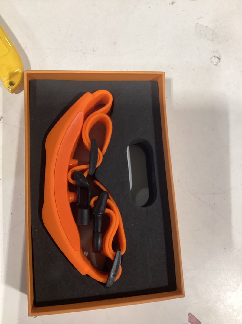 Condition photo showing As Is for GPS Wireless Dog Fence with Free App, Electric Fence System with Training Collar, Portable Fence for Outdoor Use, Rechargeable Waterproof Flexiable Collar, Adjustable for Large Medium Dogs (Orange)