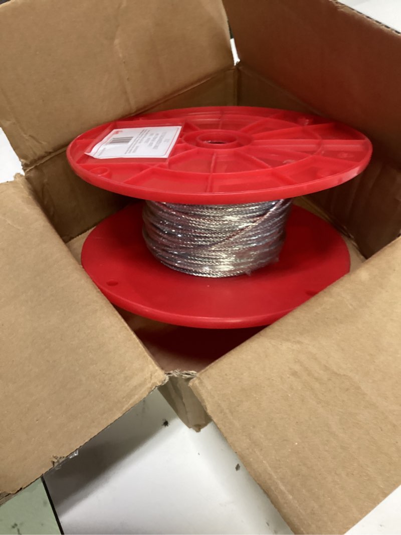 Condition photo showing As Is for koch industries 002072 7 x 7 galvanized cable, 3/32-inch by 250-feet 250 feet
