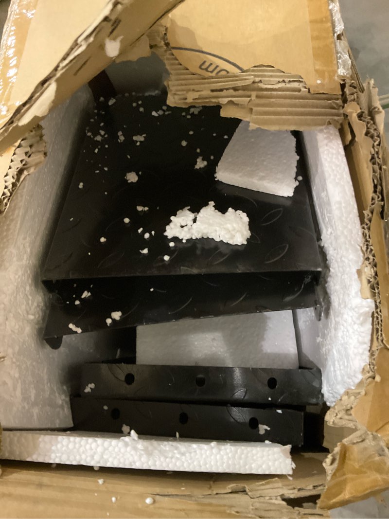 Condition photo showing As Is for Metal storage box