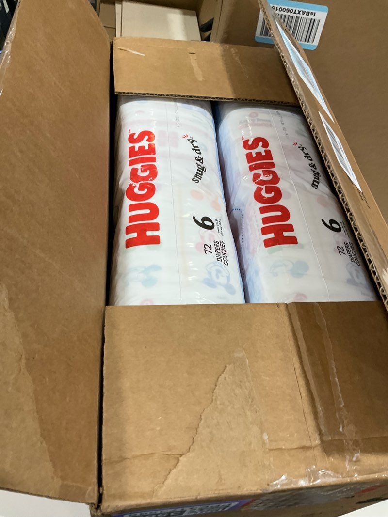Condition photo showing New/Like New for huggies snug & dry disposable diapers - econ+ pack - size 6 - 144ct