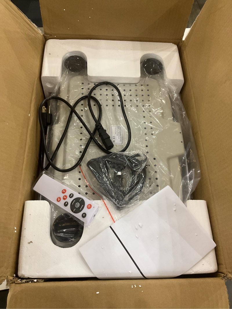 Condition photo showing Good Condition for Vibration Plate Exercise Machine Weight Loss, Full Body Workout Vibration Plate Lymphatic Drainage, 199 Adjustable Speeds Power Shaping Vibrating Plate 450 Lbs Capacity Fitness Platform White