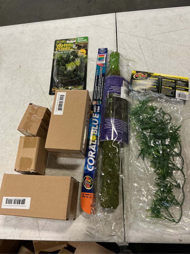 Condition photo showing New/Like New for Assorted of aquarium supplies