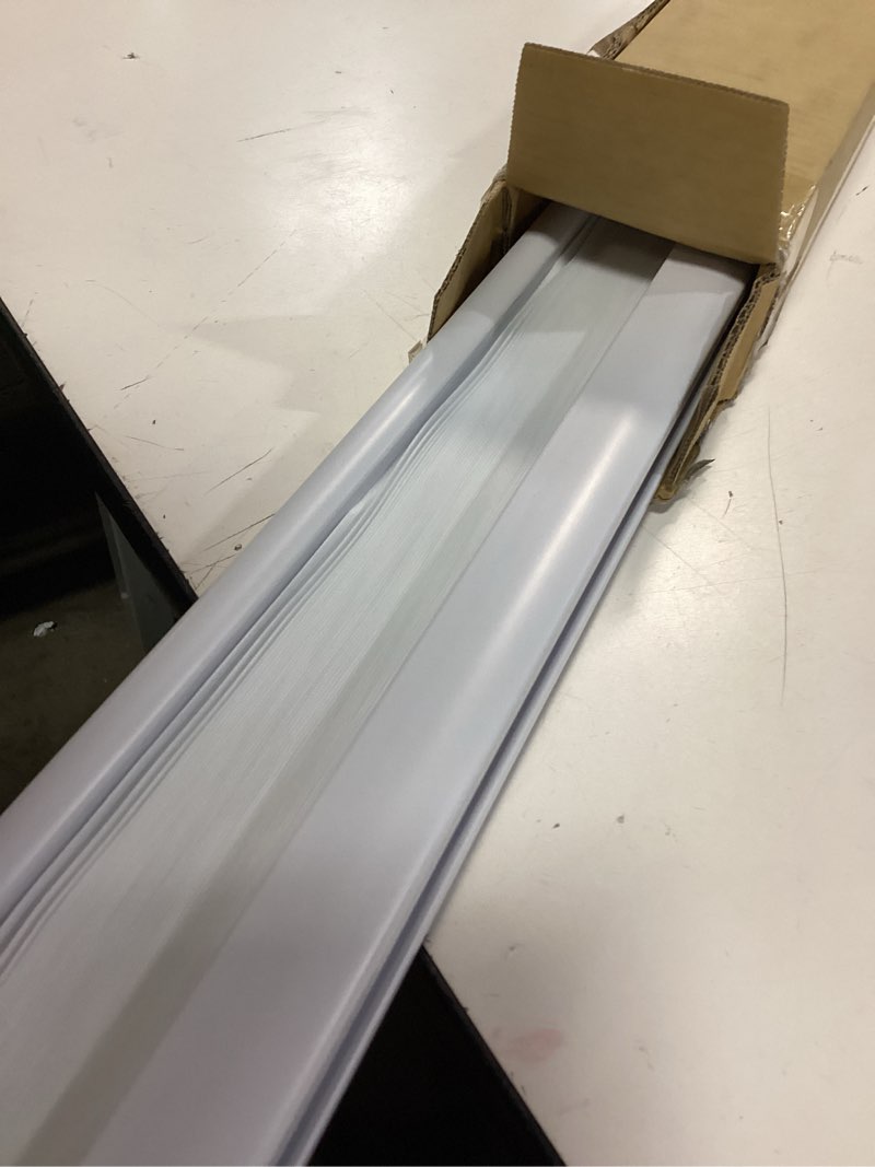 Condition photo showing Good Condition for DEZ FURNISHINGS Cordless 1" Light Filtering Pleated Shade, Fabric, 48"W x 64"H, White White 48"W x 64"H