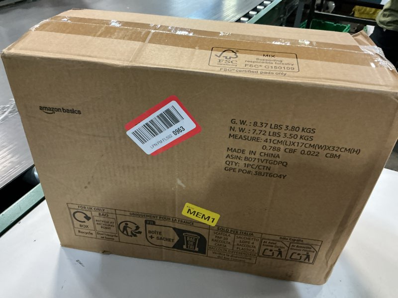 Condition photo showing New/Like New for Amazon Basics Carbon Odor Control Dog and Puppy Pee Pads, 5-Layer Leak-Proof Super Absorbent, Quick-Dry Surface for Potty Training and Housebreaking, X-Large Size 28"x34", Gray, 50 Count X-Large (50 Count)