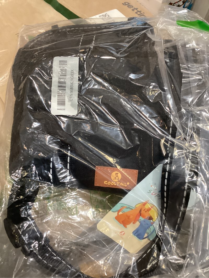 Condition photo showing Good Condition for kooltail dog lift harness pet sling support - dog lifting harness vest for rear legs with reflective band adjustable straps detachable fleece for medium large dogs all season available black