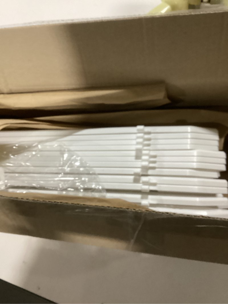 Condition photo showing New/Like New for 24" Extra Tall Fence for Christmas Tree,12PCS White Picket Fence Gate Barrier with Snowflakes&Tree Patterns Christmas Tree Gate for Pets(24" H x 5" W Each) 24inches-12PCS White