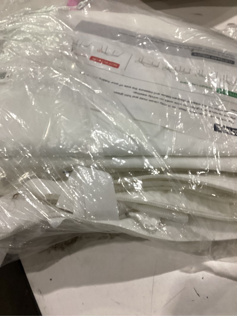 Condition photo showing Good Condition for acepic canopy sidewalls for 10x10 pop up canopy frame, waterproof uv protection material for outdoor events, courtyard, vendor booths (white, 3 pcs sidewalls only) white 10x10ft 3pcs
