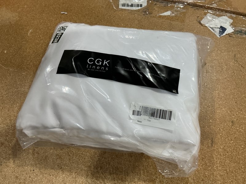 Condition photo showing New/Like New for queen size 4 piece sheet set - comfy breathable & cooling sheets - hotel luxury bed sheets for women & men - deep pockets, easy-fit, extra soft and wrinkle free sheets - white oeko-tex bed sheet set 01 - white queen