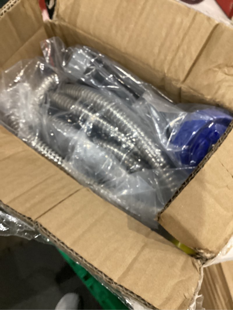 Condition photo showing As Is for SPECILITE 50ft 304 Stainless Steel Garden Hose Metal, Heavy Duty Water Pipe with Nozzles for Yard, Outdoor - Flexible, Never Kink & Tangle, Puncture Resistant (Sliver) 50 ft Sliver