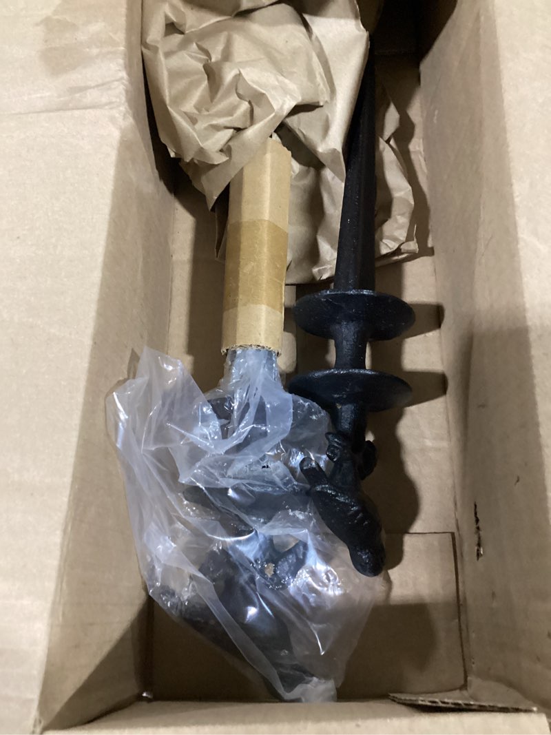 Condition photo showing Good Condition for morningro 2 pcs garden hose guide spike 12 inch heavy duty metal hose support spike aluminum decorative garden stakes protector to keeps flower beds plant yard lawn (bird) bird 2