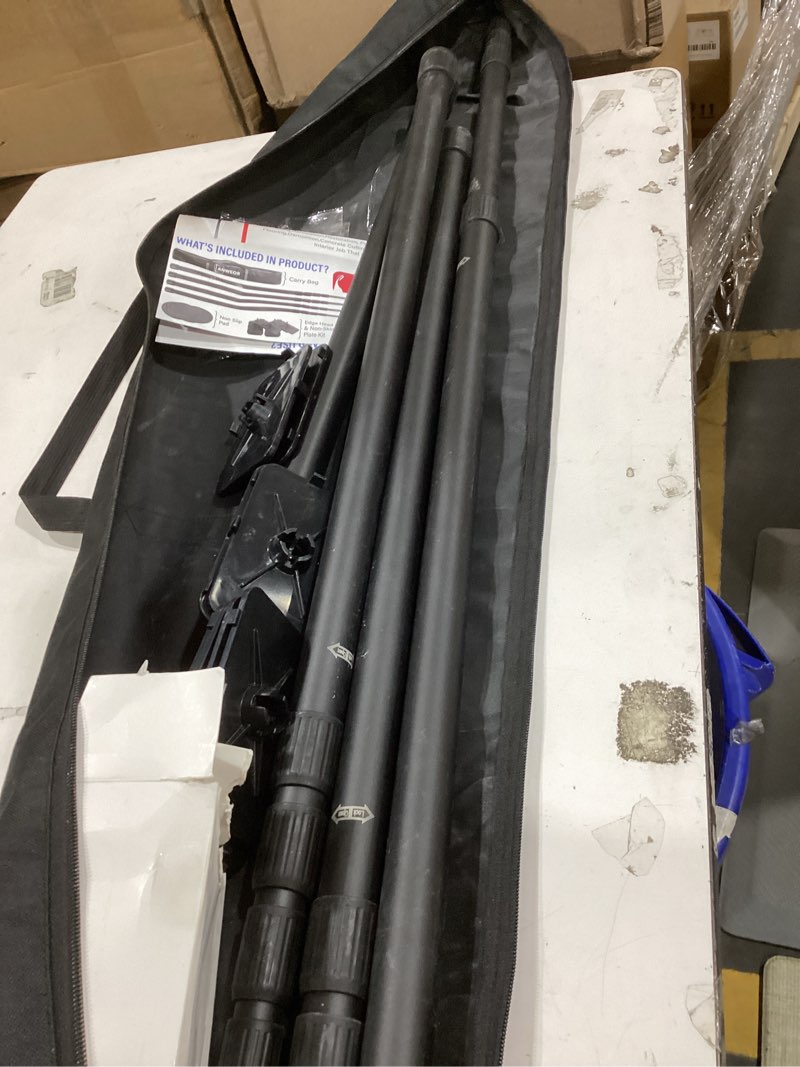 Condition photo showing As Is for 10ft dust barrier poles kit,spring retractable zipper wall poles,heavy-duty dust barrier system with patented design,3-section telescopic poles for home renovation,construction remodeling projects 4pack-10ft