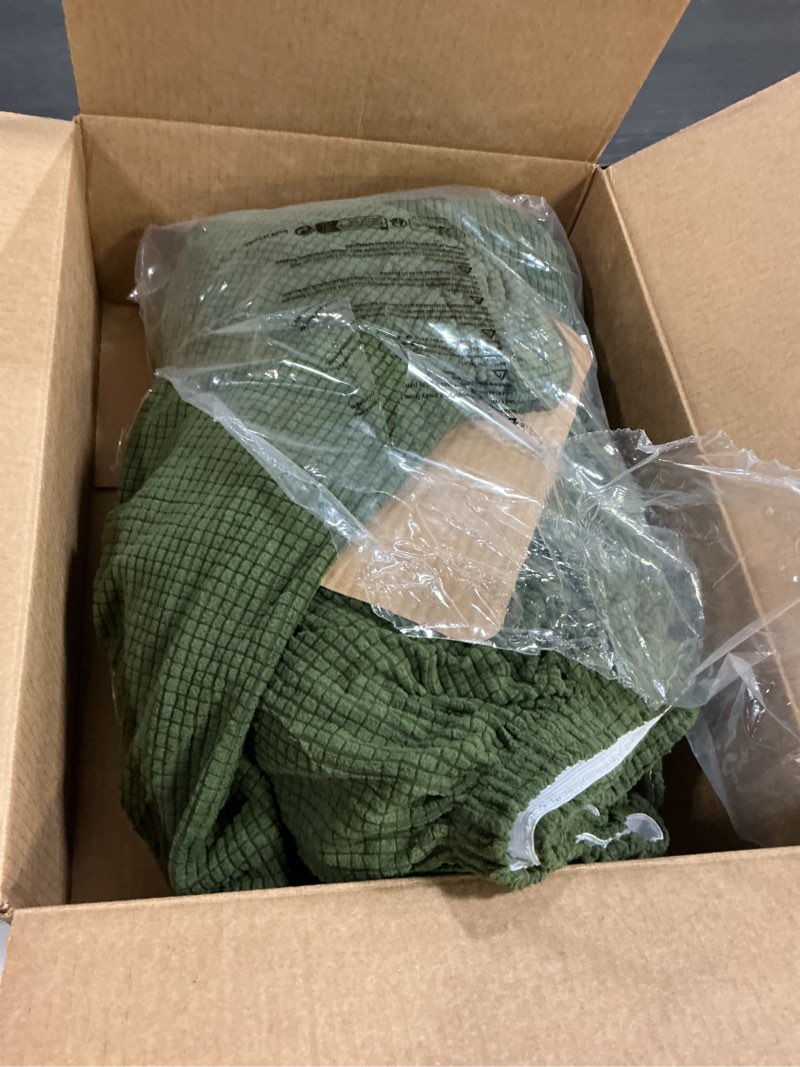 Condition photo showing Good Condition for Turquoize 3 Piece T Cushion Sofa Slipcovers Sofa Cover for T Cushion Sofa Couches Stretch Couch Cover Furniture Covers with 2 Individual T Cushion Covers, Washable (2 Cushion Sofa, Biscotti Beige) Sofa (2 Cushion) Biscotti Beige