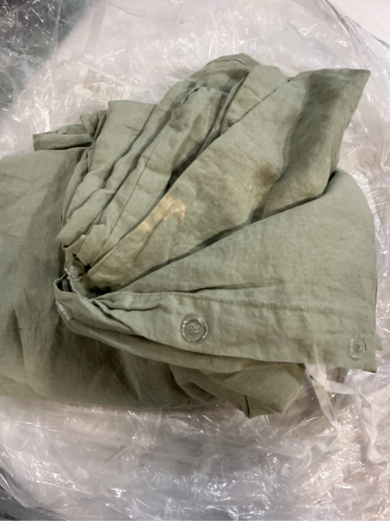 Condition photo showing As Is for european linen duvet cover