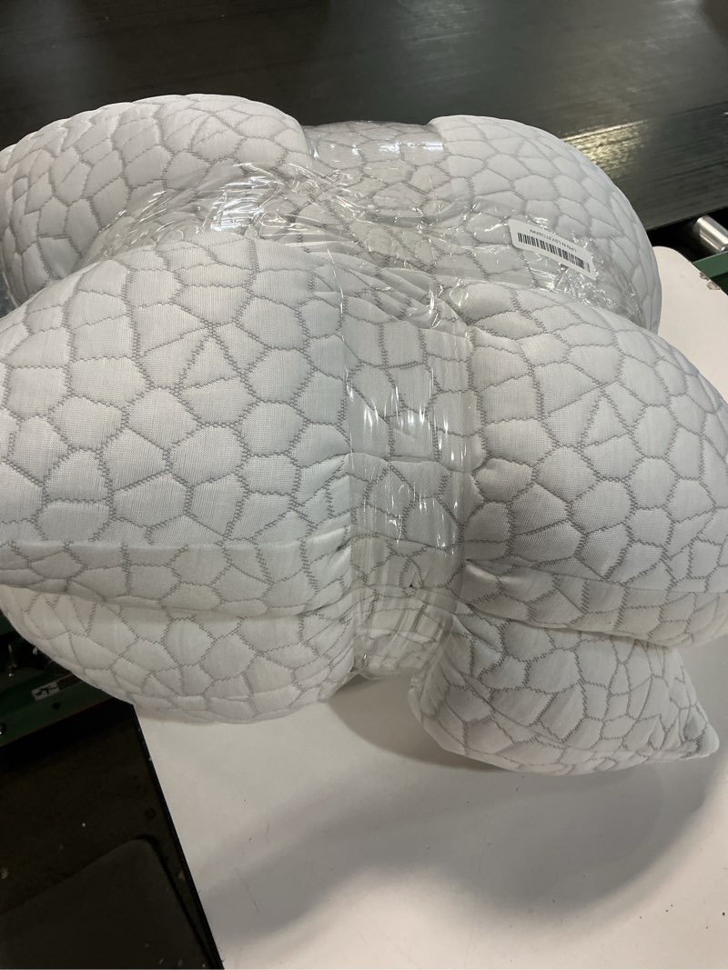 Condition photo showing As Is for QUTOOL Cooling Pillow for Sleeping 2 Pack, Luxury Shredded Memory Foam Bed Queen Pillows Set of 2, Cool Pillow for Hot Sleepers Adjustable Firm Pillow for Side, Back, Stomach Sleepers Soft Yet Support White-cooling Basic Queen(2 Pack)-20'*30'